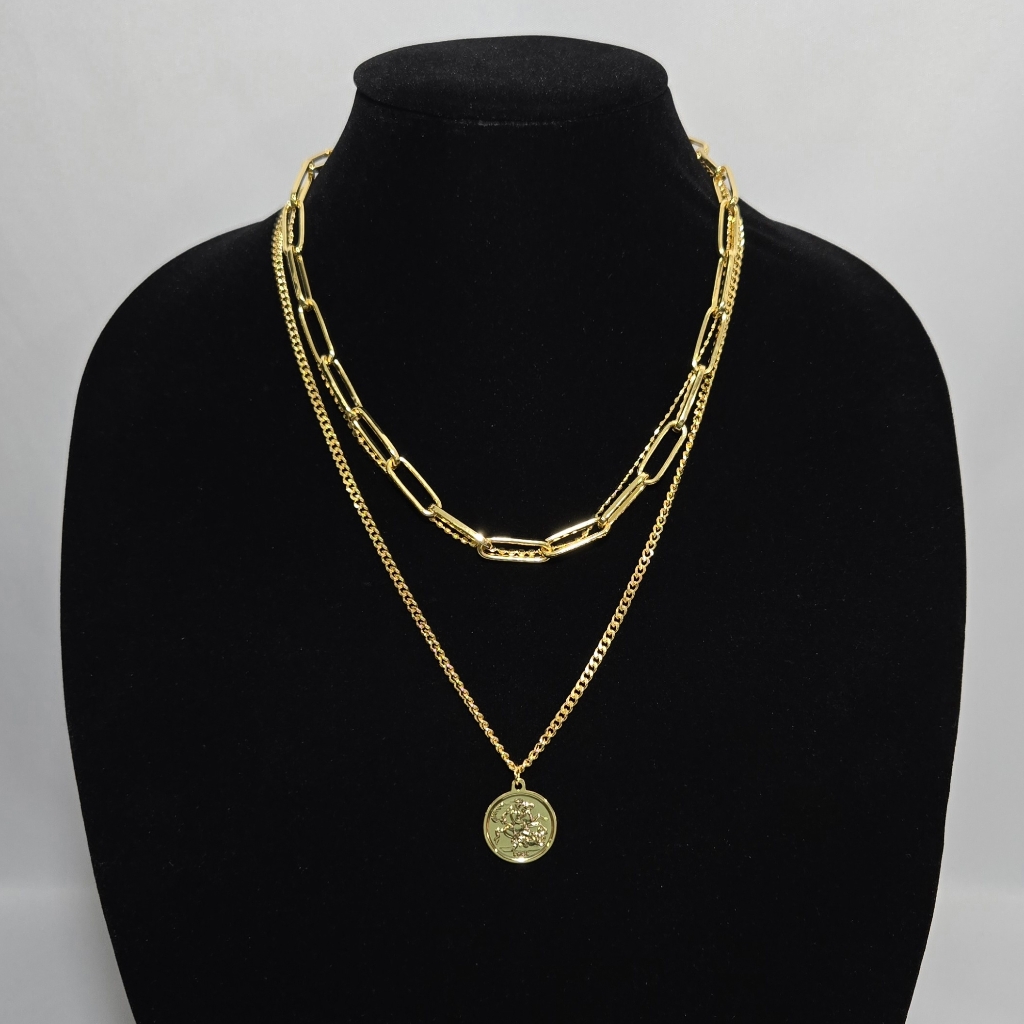 Acc Planet Layered Chain Necklace 955